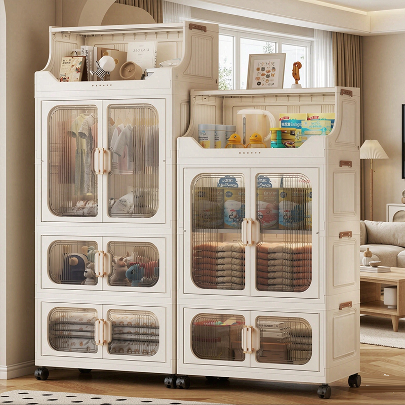 Baby Clothes - Foldable Multi-Layer Baby Wardrobe Simple No-Assembly