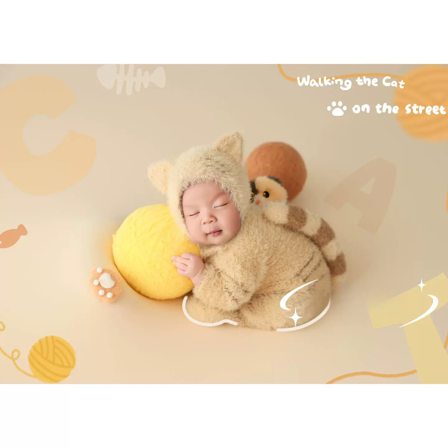 Newborn Cat Theme Photo Prop C - Infant Photography Props Outfit review and price